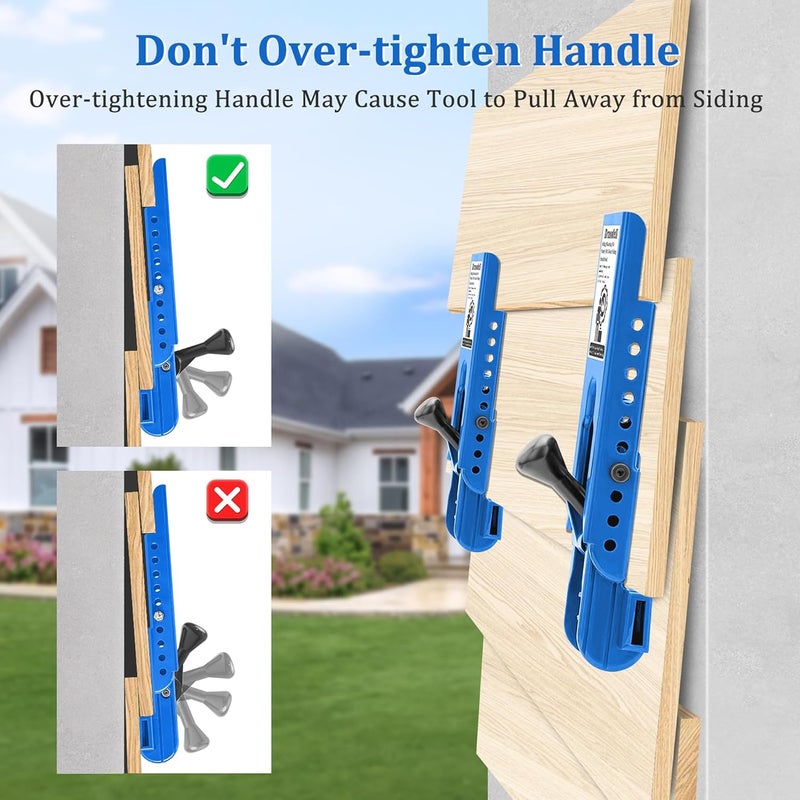 Drusolell Siding Tools - Compatible with 5/16-Inch Fiber Cement & Lap Siding, Installation Kit with Adjustable Reveals (Blue) - Image 5